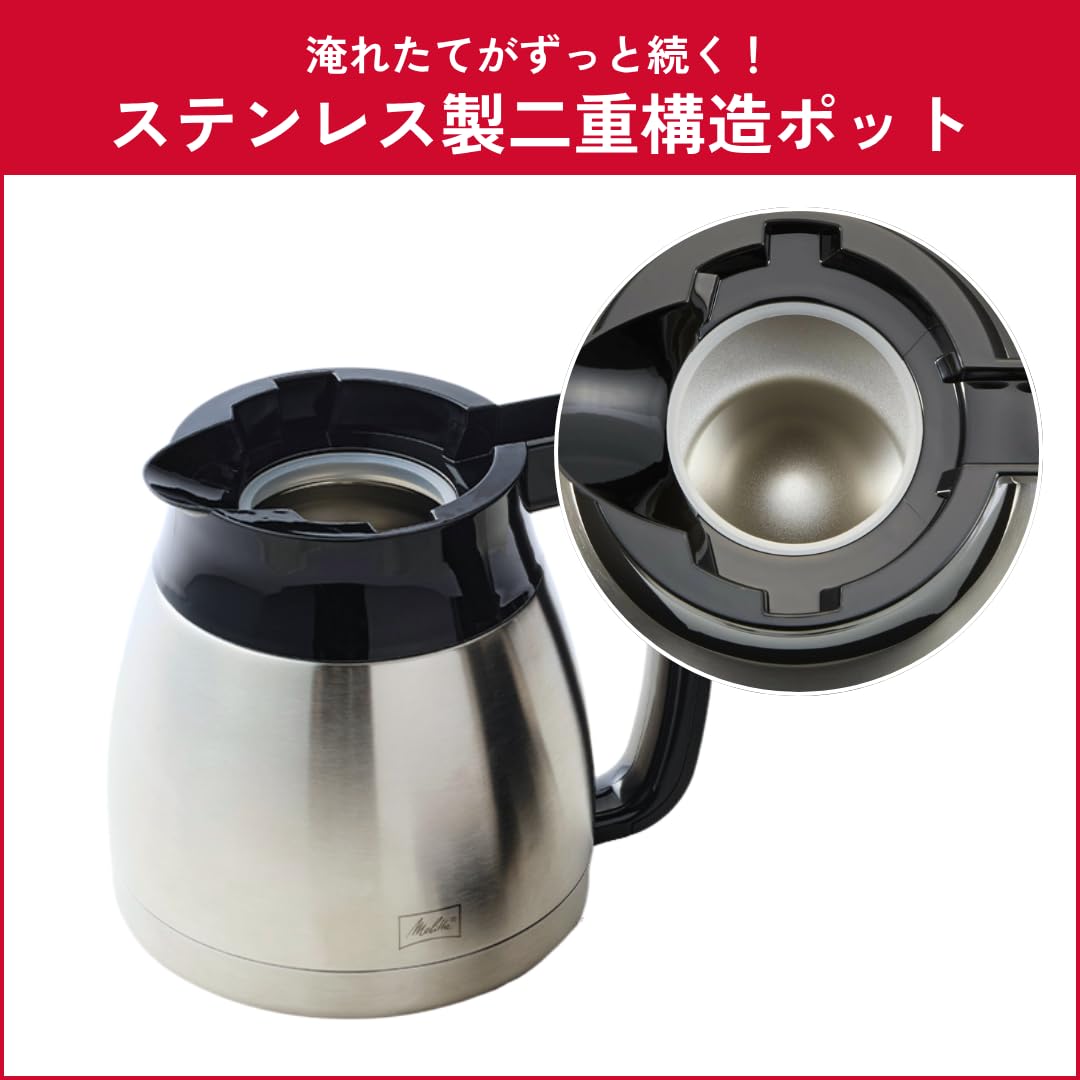 Amazon | メリタ(Melitta) コーヒーメーカー 新イージートップサーモ